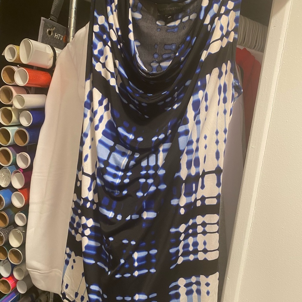 Stylish Blue and Black Women's Top